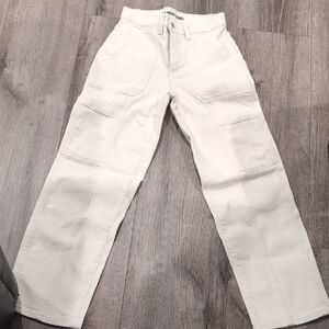 Lands' End Women's White Cargo Pants Size 2